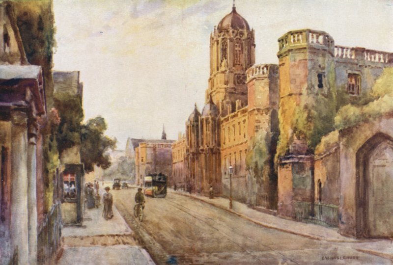 Iglesia de Cristo (litografía en color) de Ernest William Haslehust