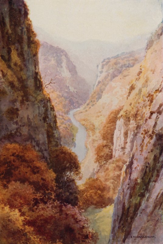 Dovedale (litografía en color) de Ernest William Haslehust