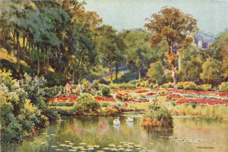 Leonards Gardens (litografía en color) de Ernest William Haslehust