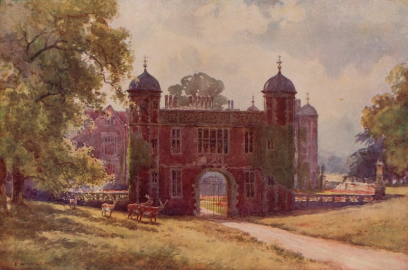 The Gateway, Charlecote (litografía en color) de Ernest William Haslehust
