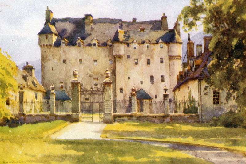 Traquair (litografía en color) de Ernest William Haslehust