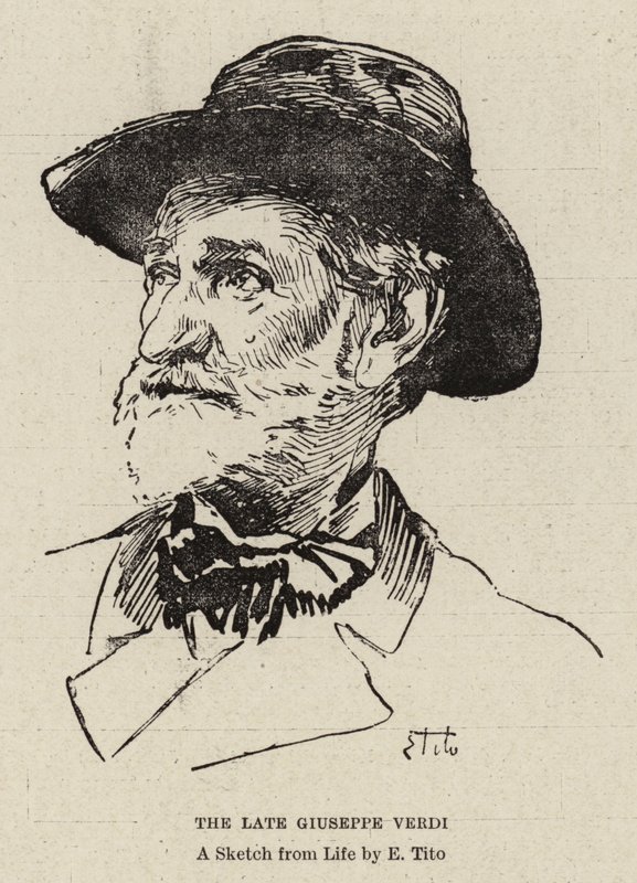 El difunto Giuseppe Verdi de Ettore Tito