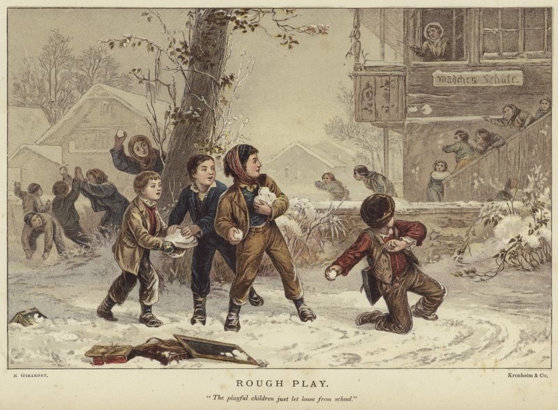 Juego brusco de Eugene Alexis Girardet