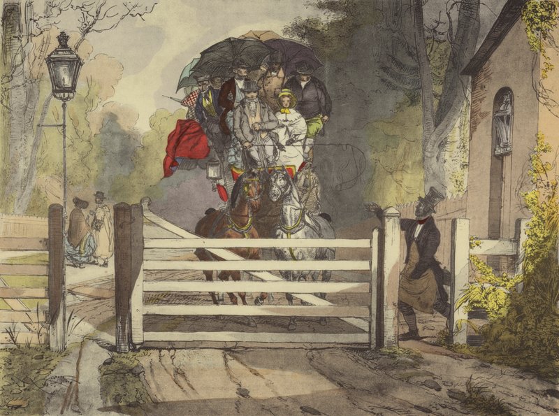 Una barrera de Eugene Louis after Lami
