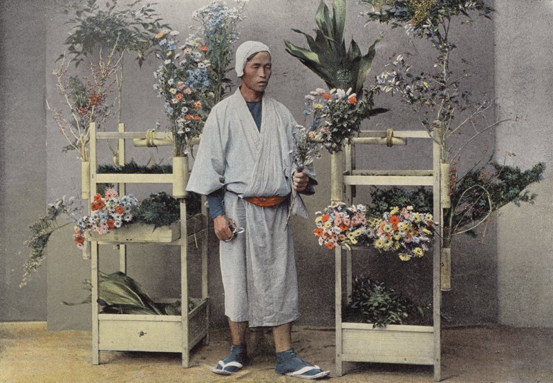 Un vendedor de flores en Japón de European Photographer