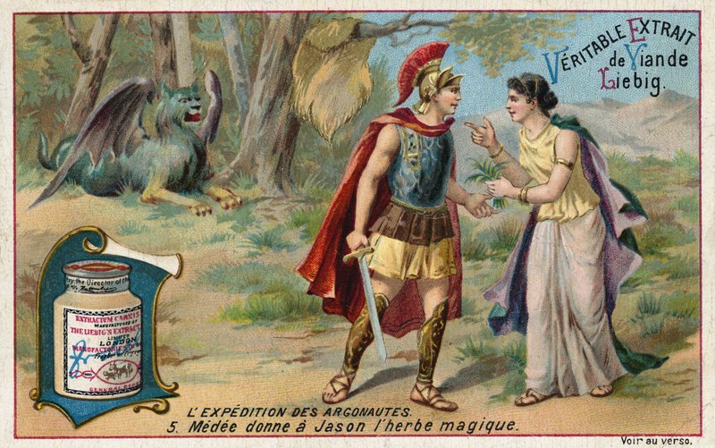 Medea le da a Jasón la poción mágica de European School