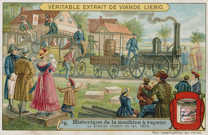 El primer ferrocarril de vapor, 1825 de European School