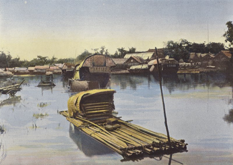Puerto de Vinh, balsa de bambúes de European Photographer