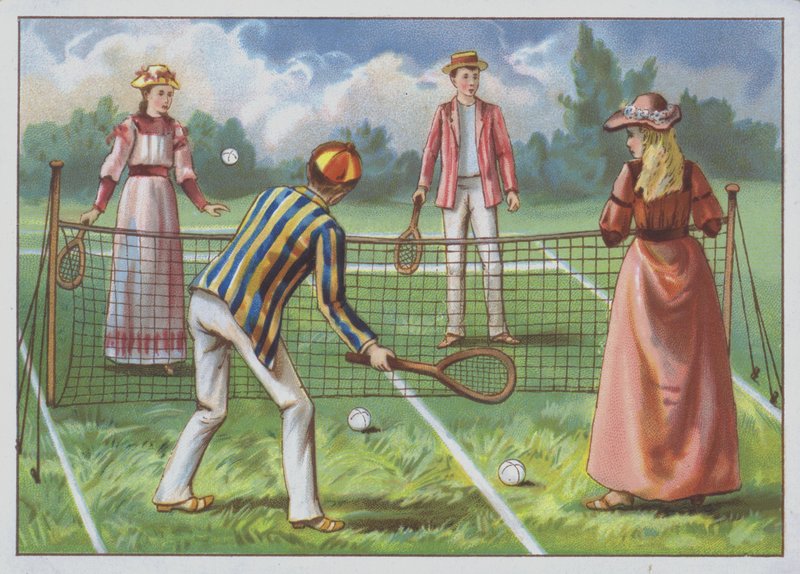 Un juego de tenis en césped de European School
