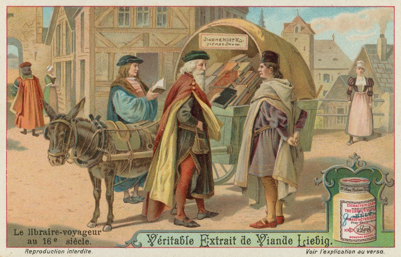 Un librero ambulante en el siglo XVI de European School