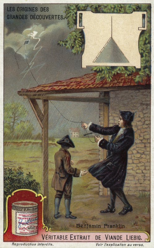 Benjamin Franklin y el pararrayos de European School