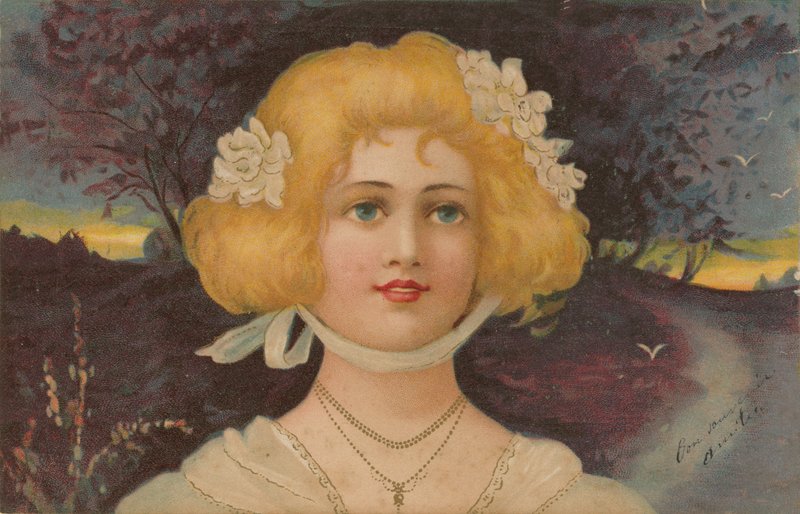 Rubia con ojos azules de European School