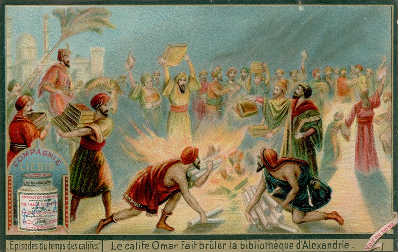 El califa Omar quema la biblioteca de Alejandría de European School