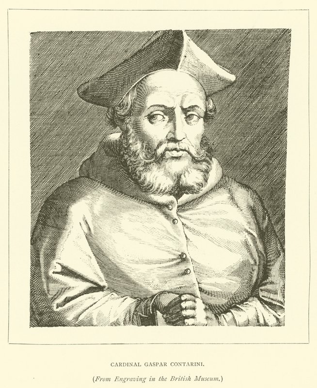 Cardenal Gaspar Contarini (grabado) de European School