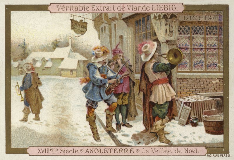 Nochebuena en Inglaterra, siglo XVIII de European School