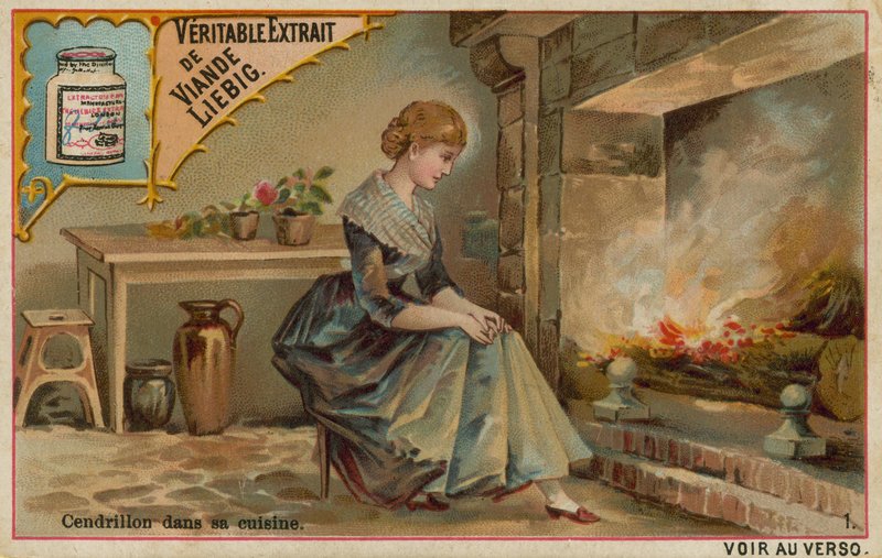 Cenicienta junto al fuego de la cocina de European School