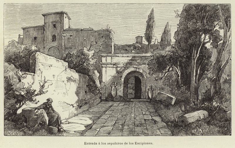 Entrada a los sepulcros de los Escipiones de European School