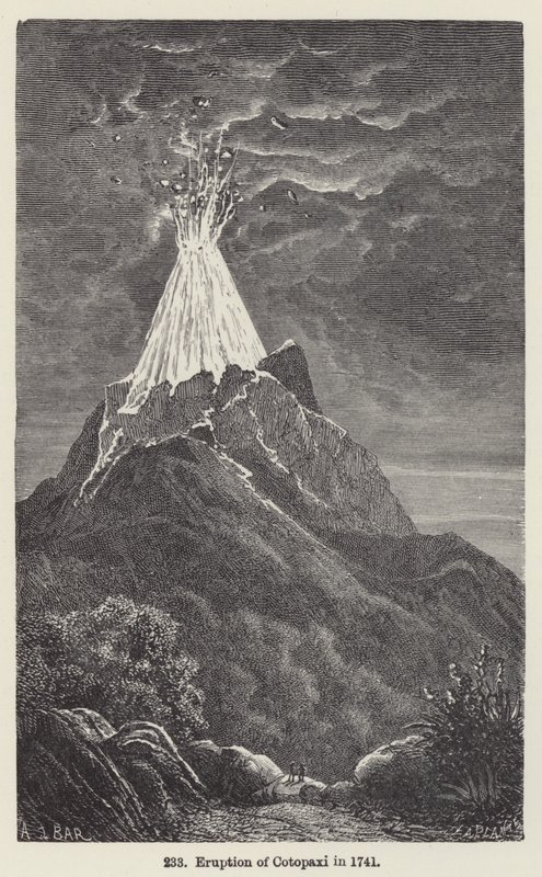 Erupción del Cotopaxi en 1741 de European School