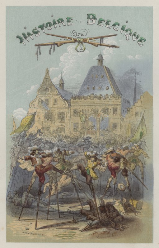 Lucha sobre zancos en Namur de European School