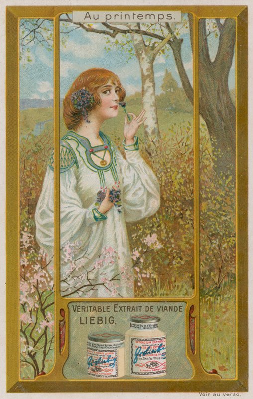 Niña con violetas de European School