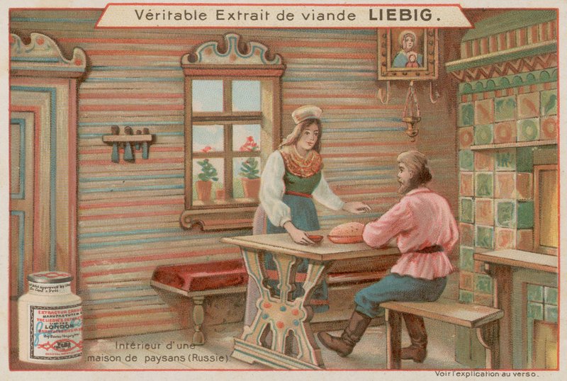 Dentro de una Casa Campesina en Rusia de European School