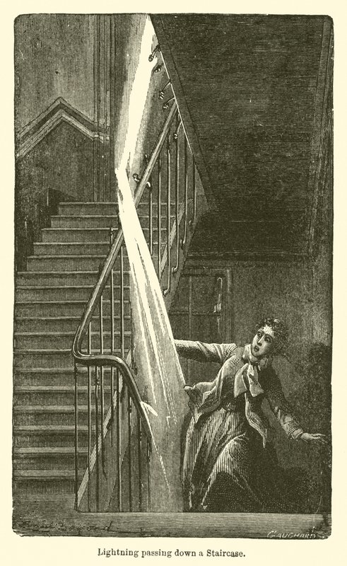 Rayo bajando por una Escalera de European School
