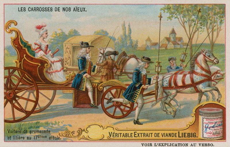 Carruaje de paseo del siglo XVII de European School