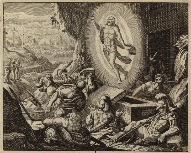 Resurrección de Jesucristo (grabado) de European School