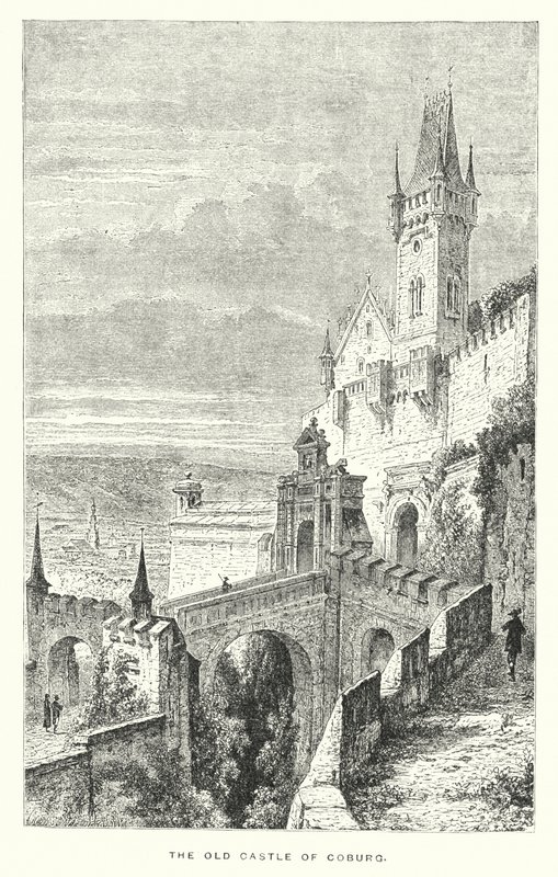 El viejo castillo de Coburg (grabado) de European School