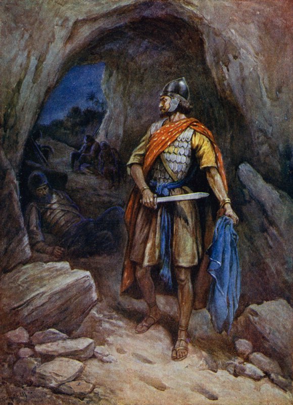 David corta el manto de Saúl de Evelyn Stuart Hardy