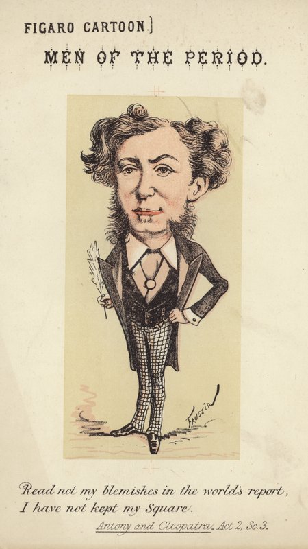 Figura de un hombre sosteniendo una pluma de Faustin