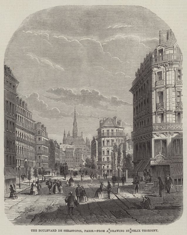 El Boulevard de Sebastopol, París de Felix Thorigny