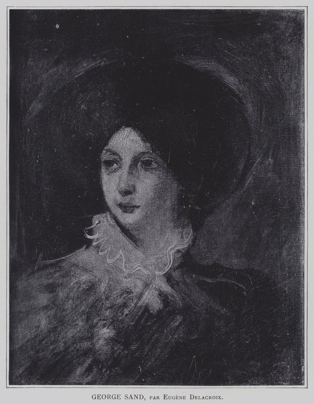 George Sand de Ferdinand Victor Eugene Delacroix