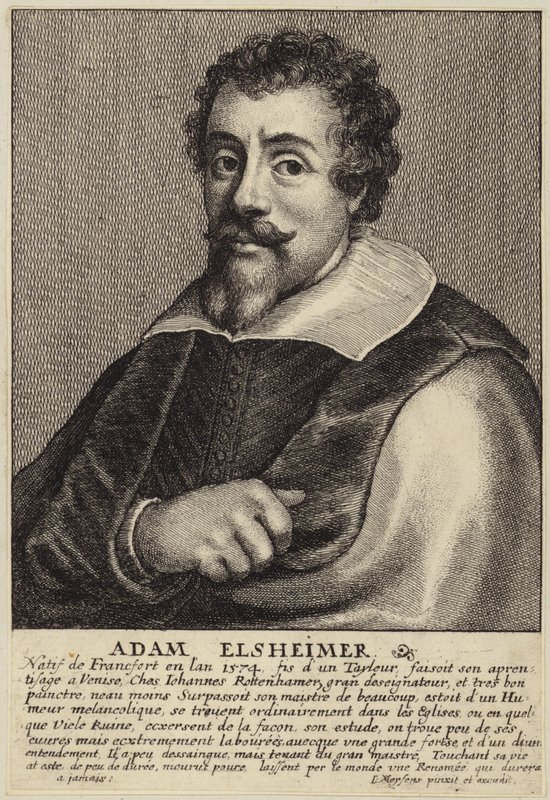 Retrato de Adam Elsheimer de Flemish School