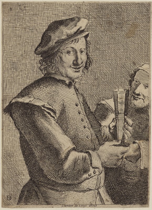 Retrato de un joven sonriente de Flemish School