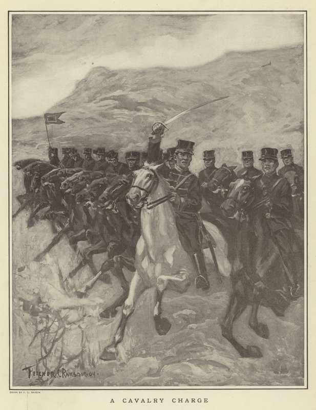 Una carga de caballería de Fletcher C. Ransom