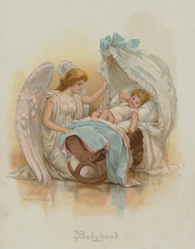 Infancia (cromolitografía) de Frances Brundage