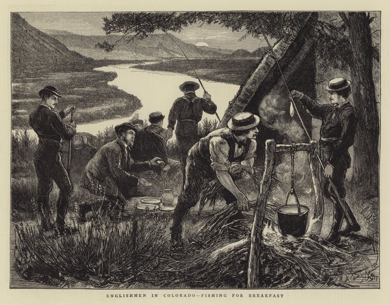 Ingleses en Colorado, pescando para el Desayuno de Francis S. Walker