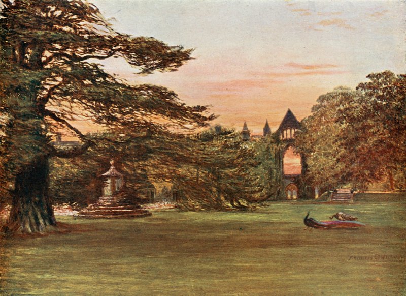 Jardín de la Abadía de Newstead de Francis S. Walker