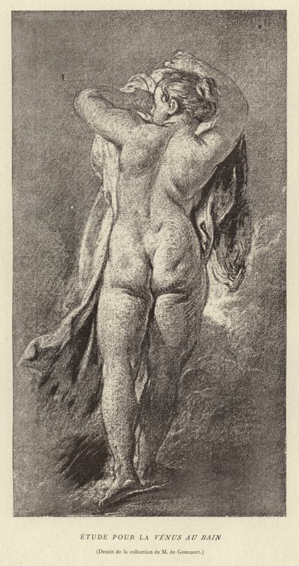 Estudio para la Venus en el baño de Francois (after) Boucher