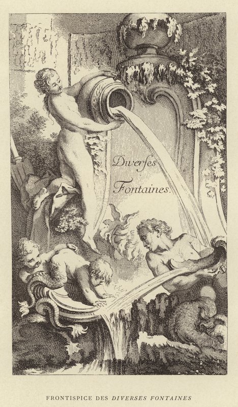 Frontispicio de Diversas Fuentes de Francois (after) Boucher