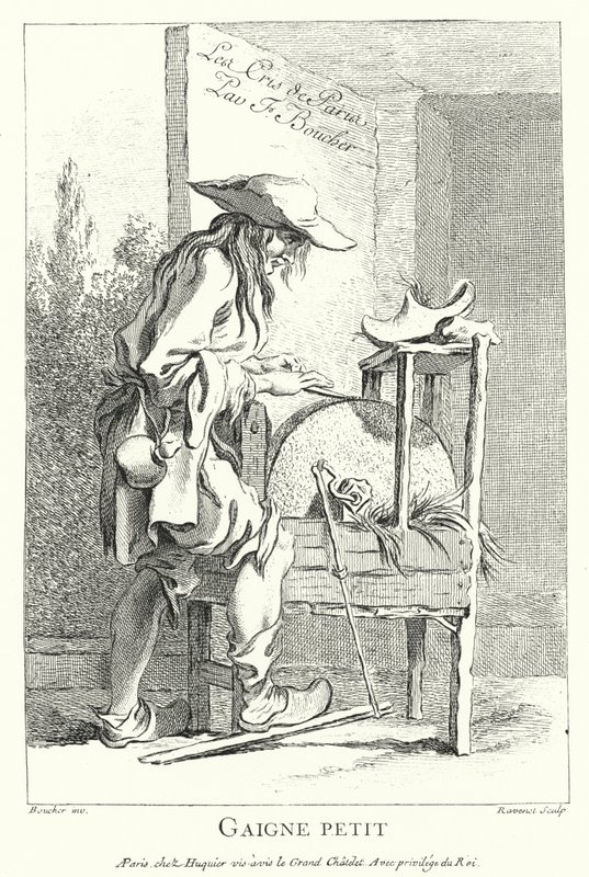 Afilador de Francois (after) Boucher