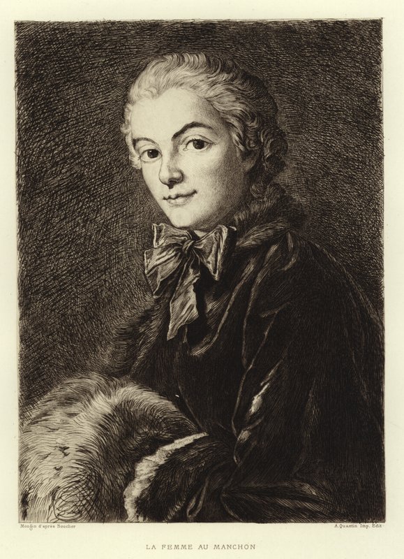 La Mujer con el Manguito de Francois (after) Boucher