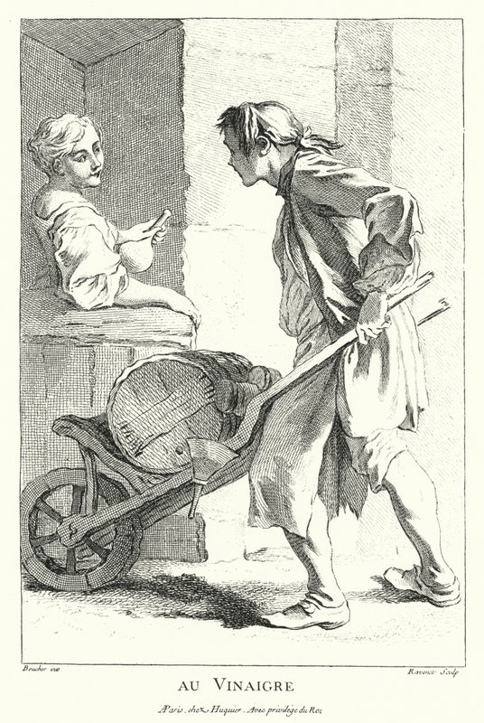 Vendedor de vinagre de Francois (after) Boucher