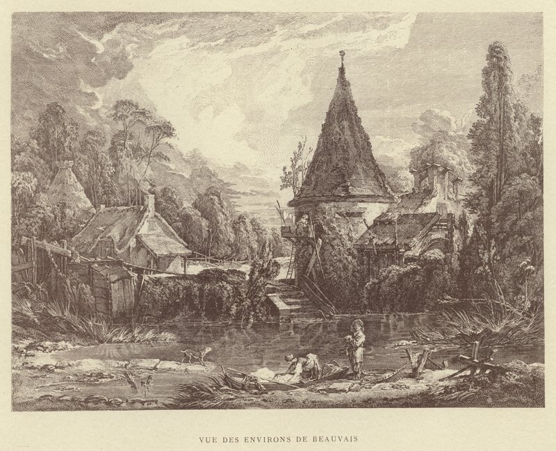 Vista de los Alrededores de Beauvais de Francois (after) Boucher