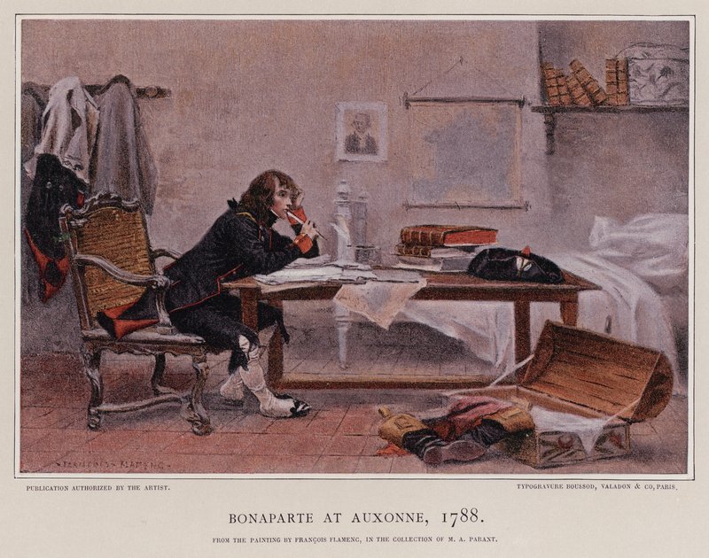 Napoleón en Auxonne de Francois Flameng