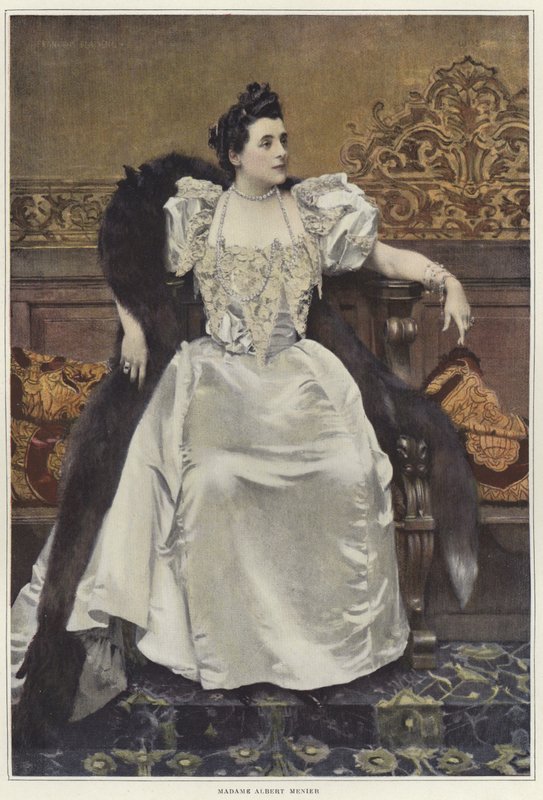 Retrato de Madame Mathilde Madeleine Menier de Francois Flameng