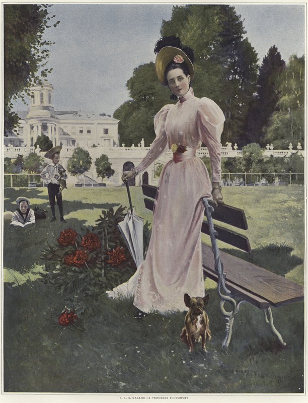 Retrato de Madame la Princesa Youssopoff de Francois Flameng
