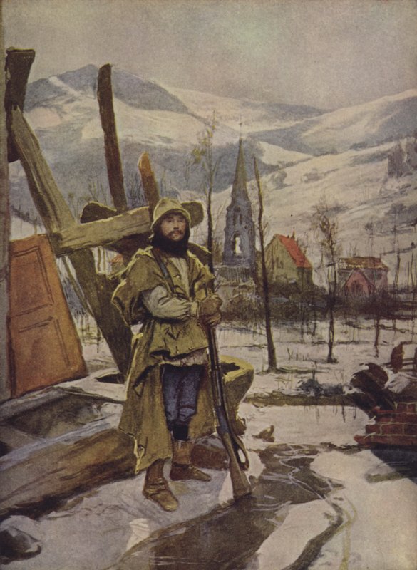De guardia en Alsacia de Francois after Flameng