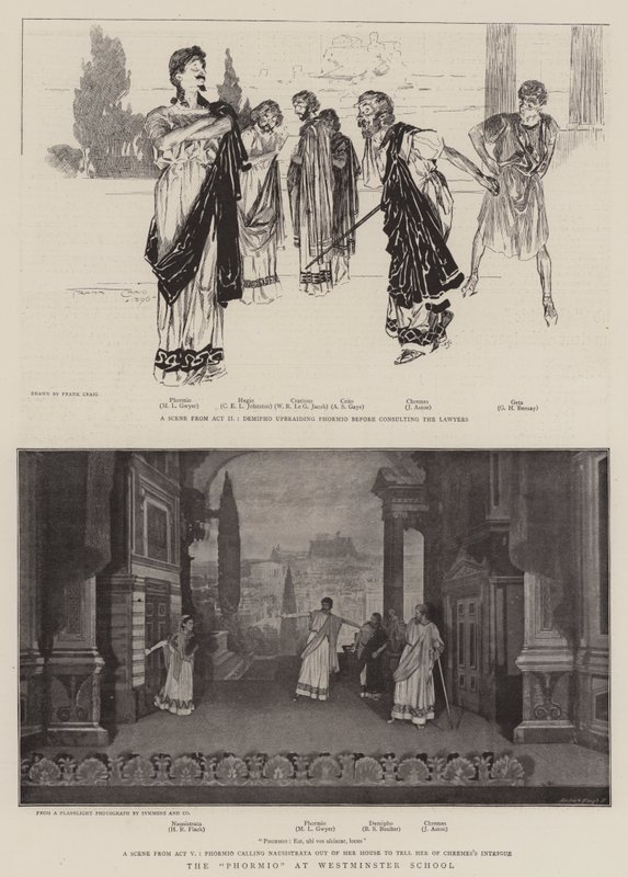 El Phormio en la Escuela de Westminster de Frank Craig